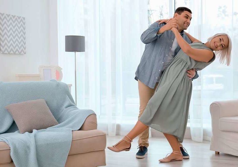 mature-happy-couple-dancing-valse-in-living-room-at-home | Feature | Bioidentical Hormone Therapy (BHRT) and Weight Loss
