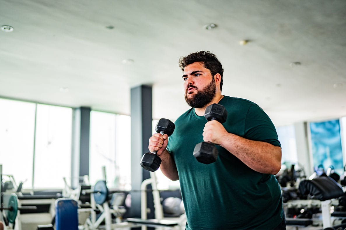 man working out after starting semaglutide in Ocala, FL