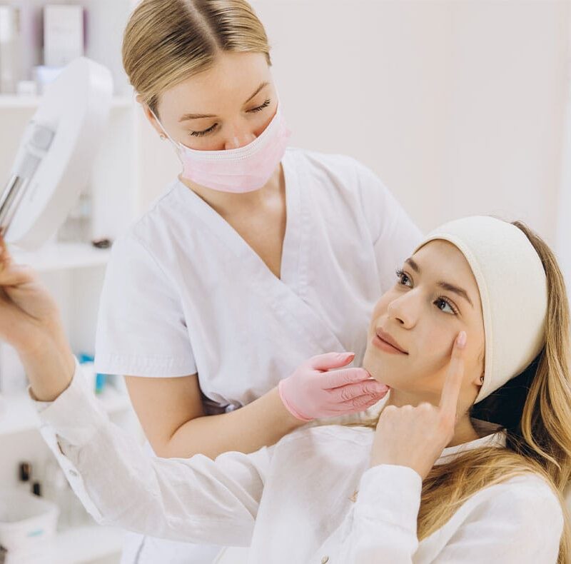 woman at a medspa in Port Orange, FL