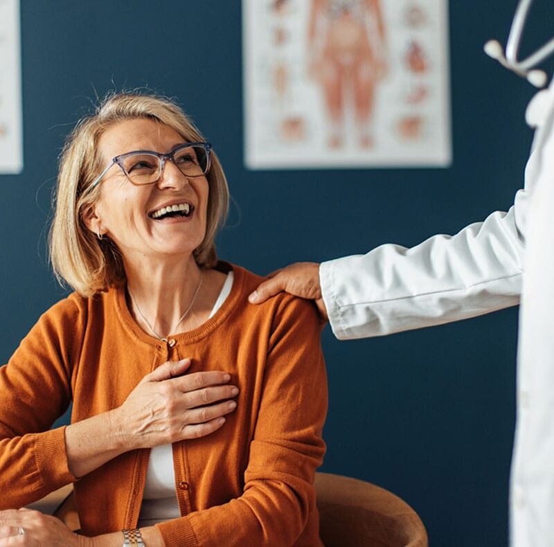 woman having a consultation for peptide therapy in Florida