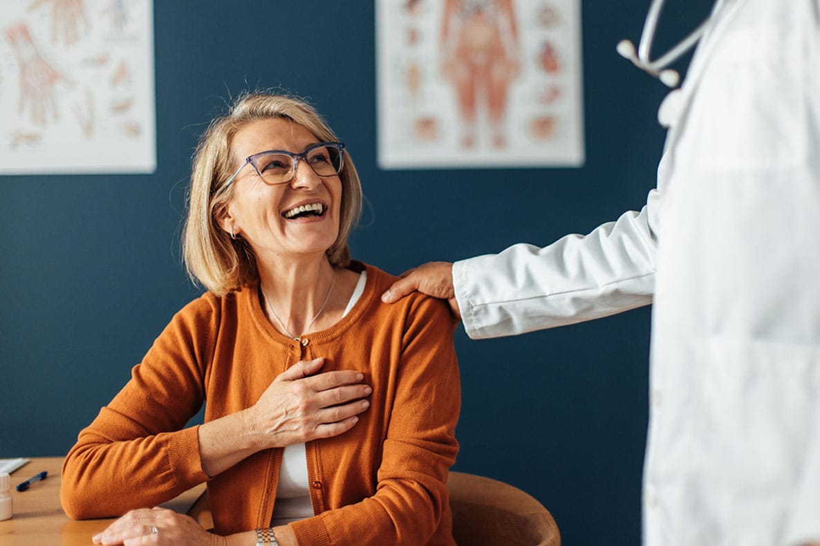 woman having a consultation for peptide therapy in Florida